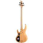 ESP LTD B204 Fretless Electric Bass, Natural Satin
