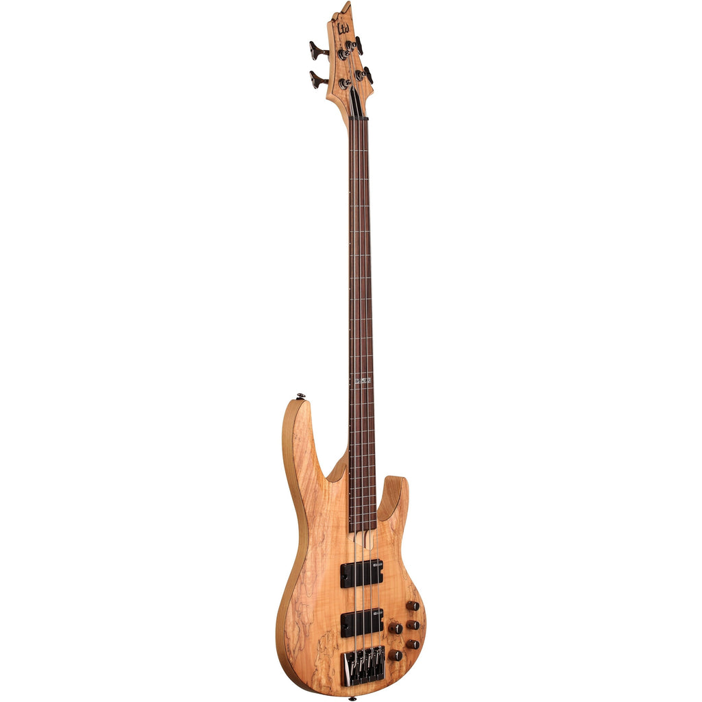 ESP LTD B204 Fretless Electric Bass, Natural Satin