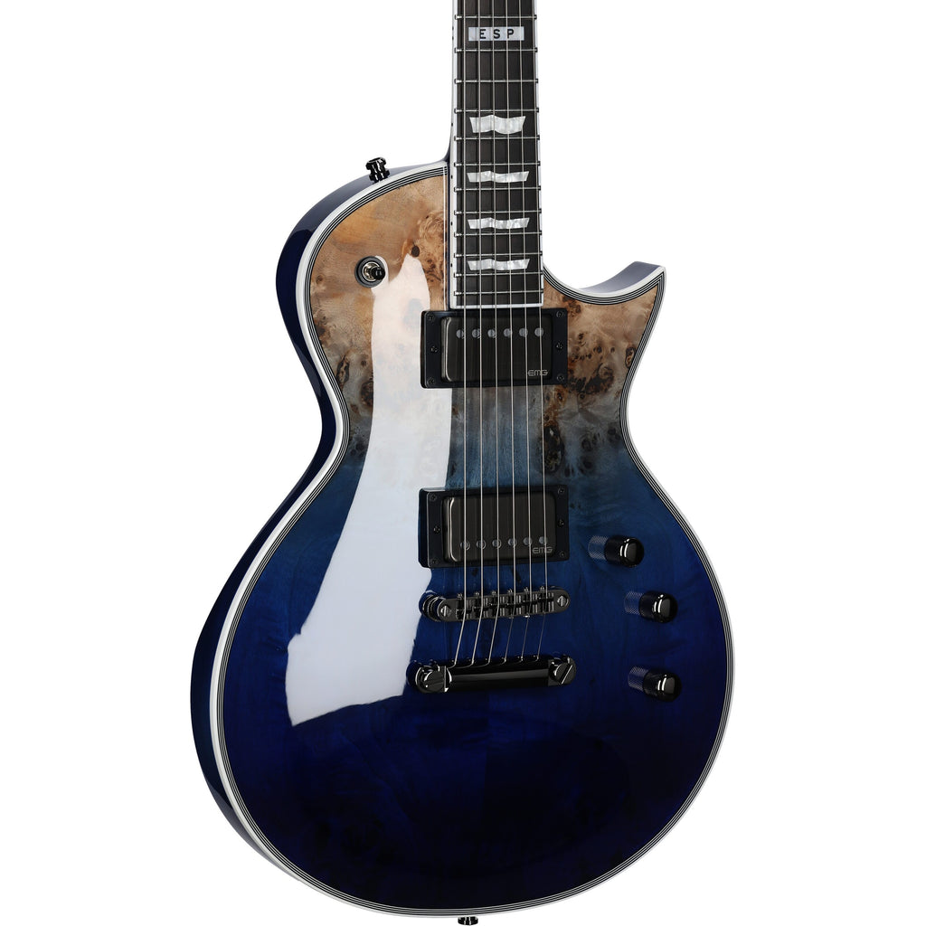 ESP E-II Eclipse BM Electric Guitar, Blue Natural Fade