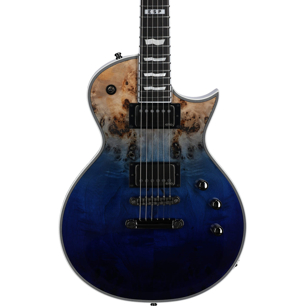 ESP E-II Eclipse BM Electric Guitar, Blue Natural Fade