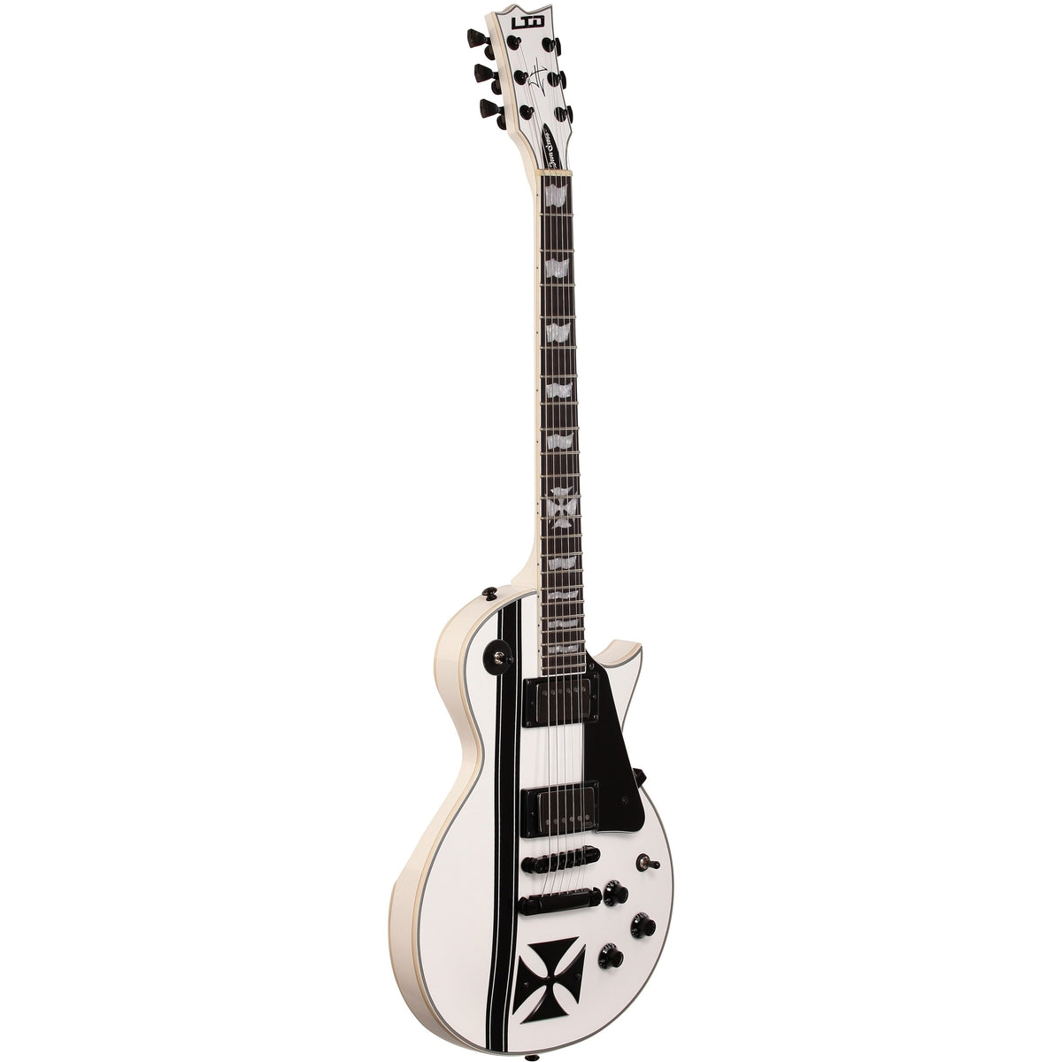 ESP LTD James Hetfield Iron Cross Electric Guitar, Snow White