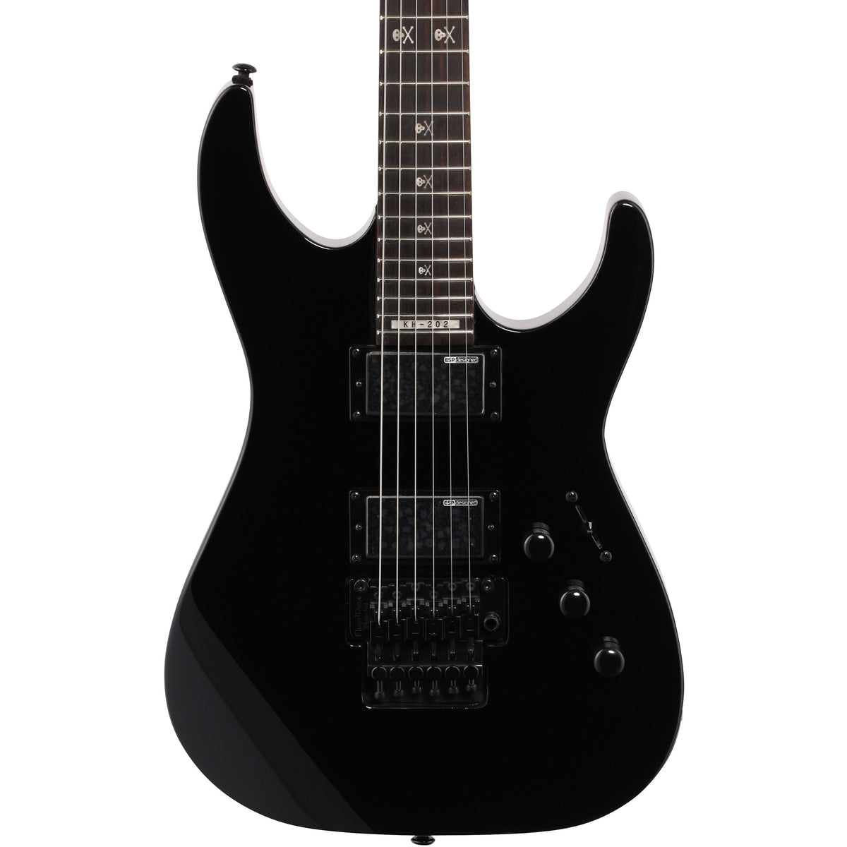 ESP LTD KH202 Kirk Hammett Signature Electric Guitar, Black