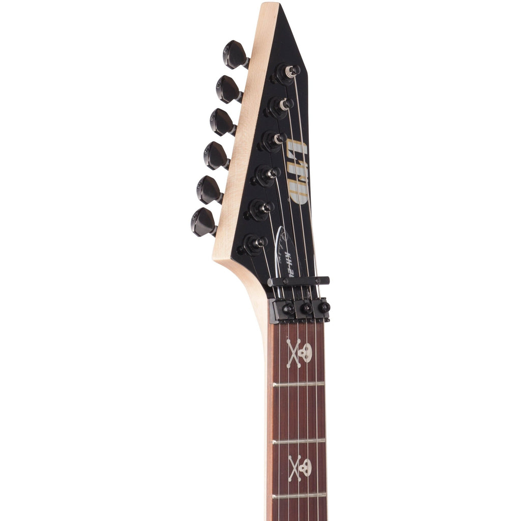 ESP LTD Kirk Hammett KH202 Left-Handed Electric Guitar, Black