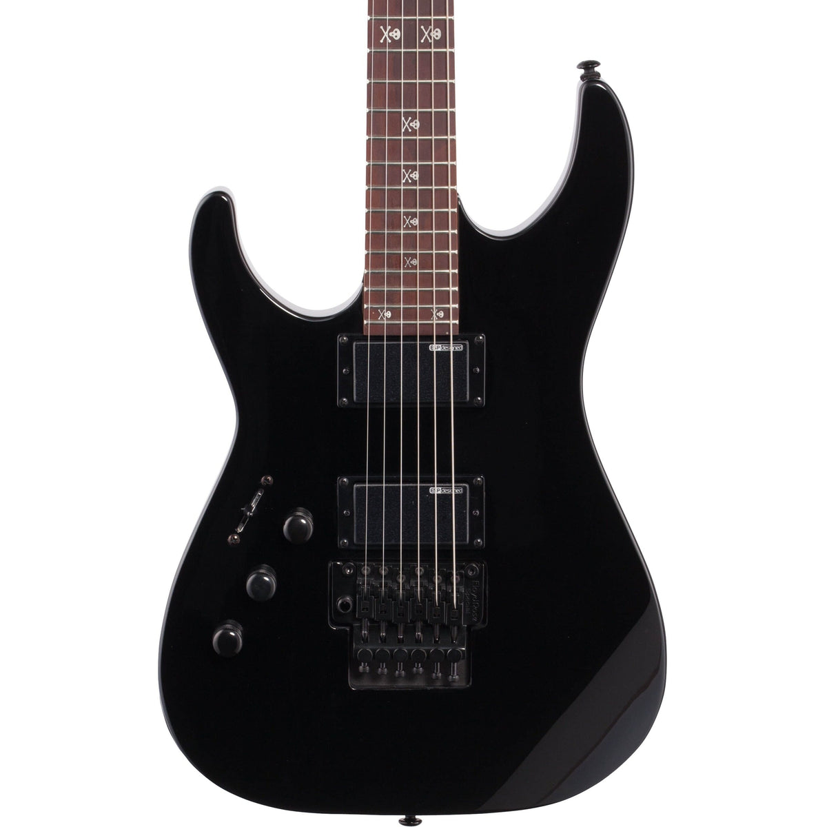 ESP LTD Kirk Hammett KH202 Left-Handed Electric Guitar, Black