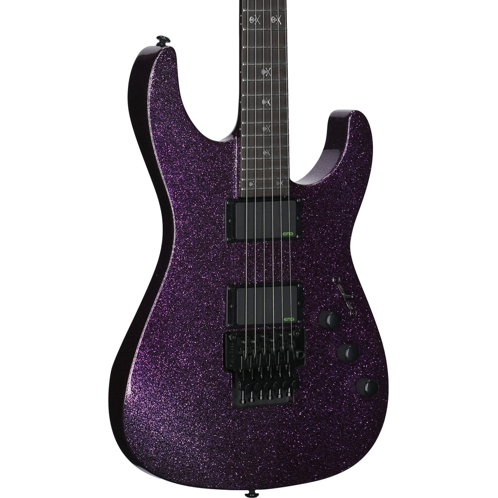 ESP LTD KH602 Kirk Hammett Signature Electric Guitar, Purple Sparkle