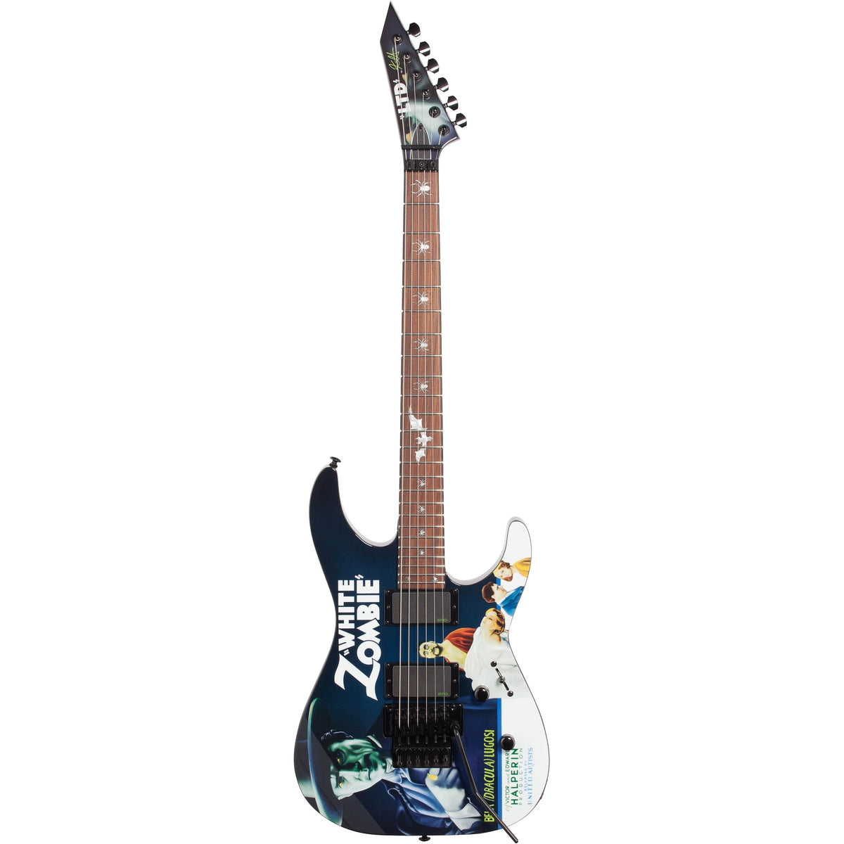 ESP LTD KHWZ Kirk Hammett Electric Guitar, White Zombie