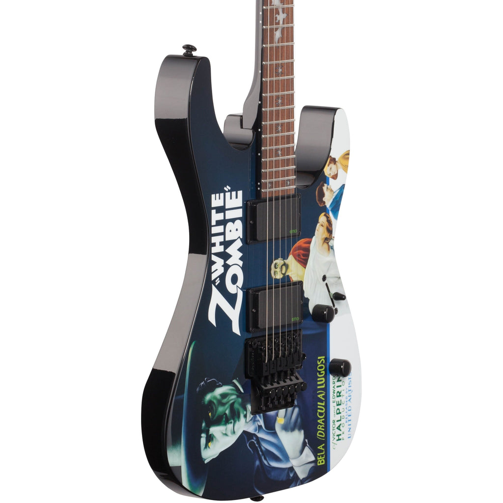 ESP LTD KHWZ Kirk Hammett Electric Guitar, White Zombie