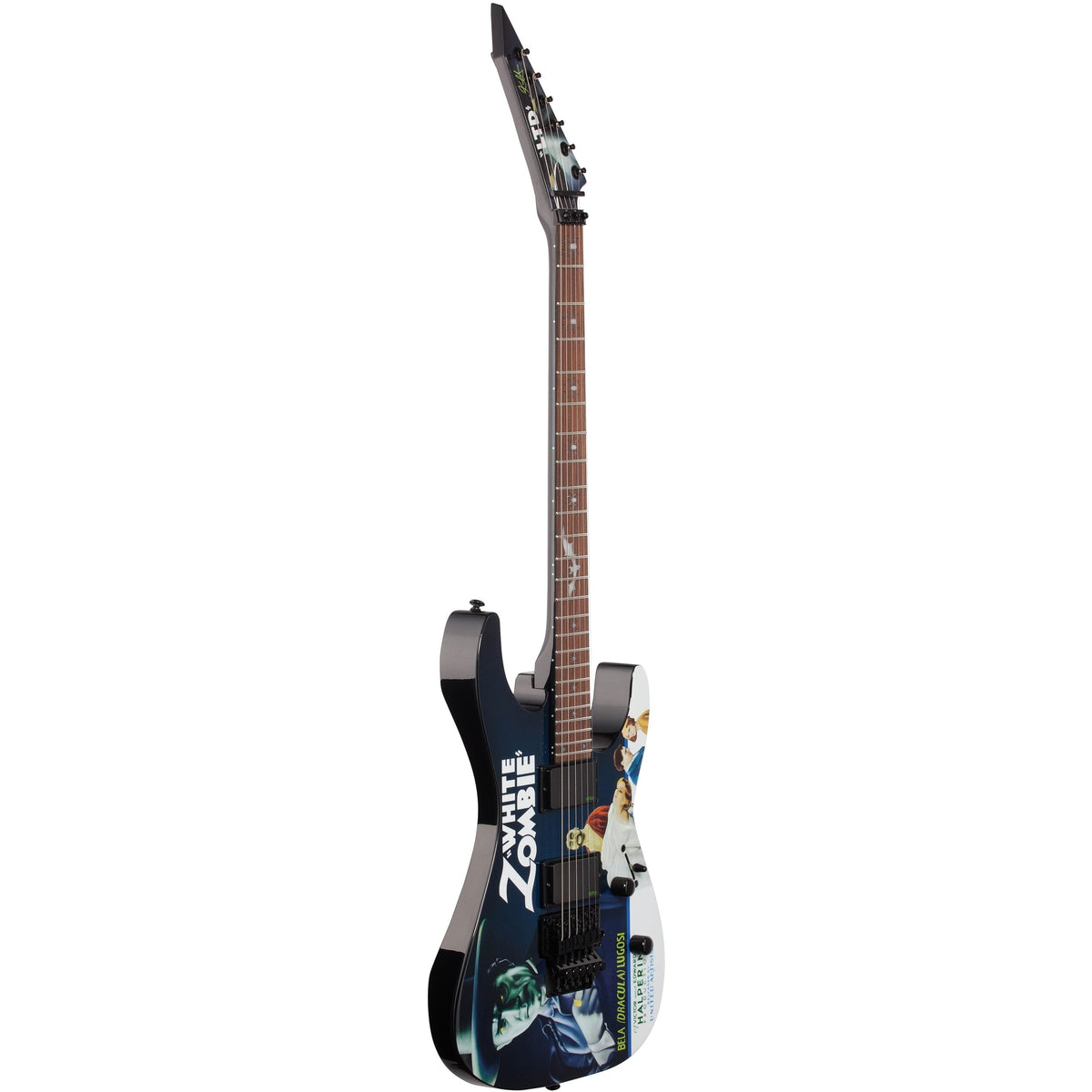 ESP LTD KHWZ Kirk Hammett Electric Guitar, White Zombie