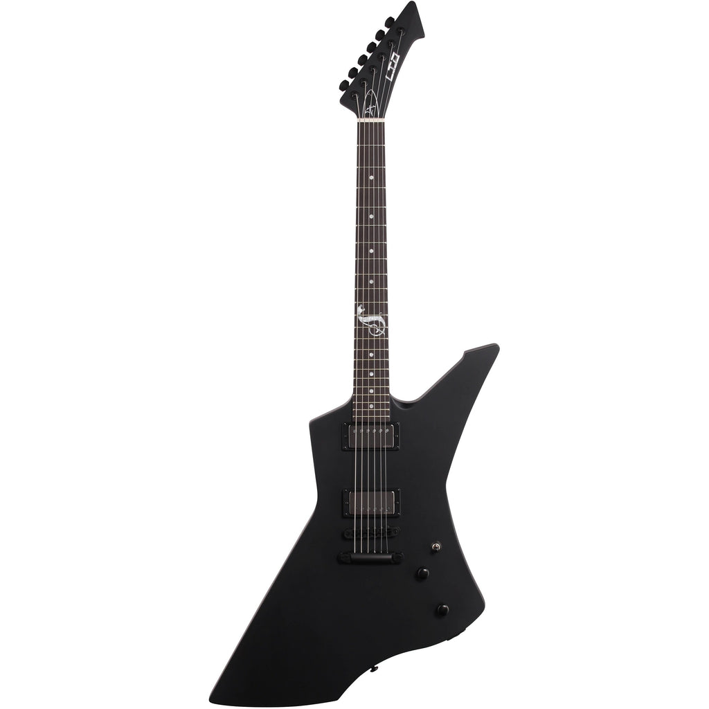 ESP LTD James Hetfield Snakebyte Electric Guitar with Case, Satin Black