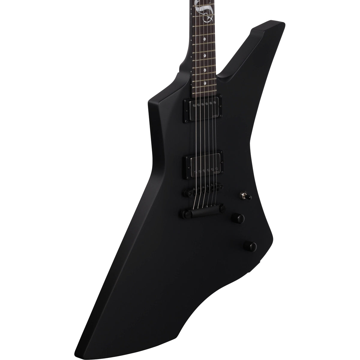 ESP LTD James Hetfield Snakebyte Electric Guitar with Case, Satin Black