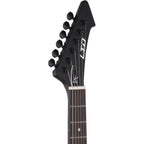 ESP LTD James Hetfield Snakebyte Electric Guitar with Case, Satin Black