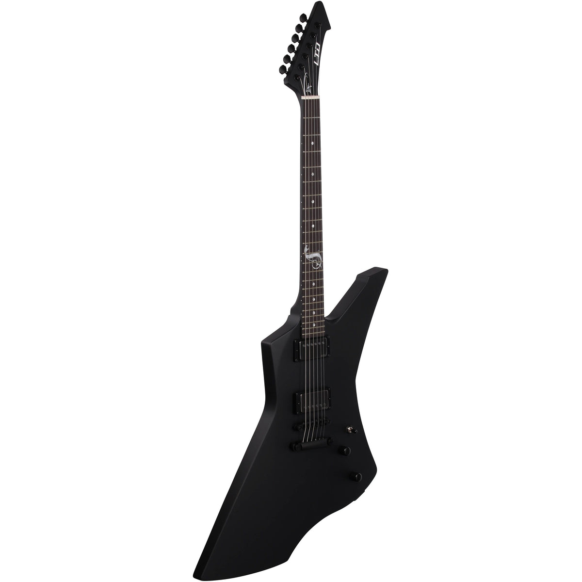 ESP LTD James Hetfield Snakebyte Electric Guitar with Case, Satin Black