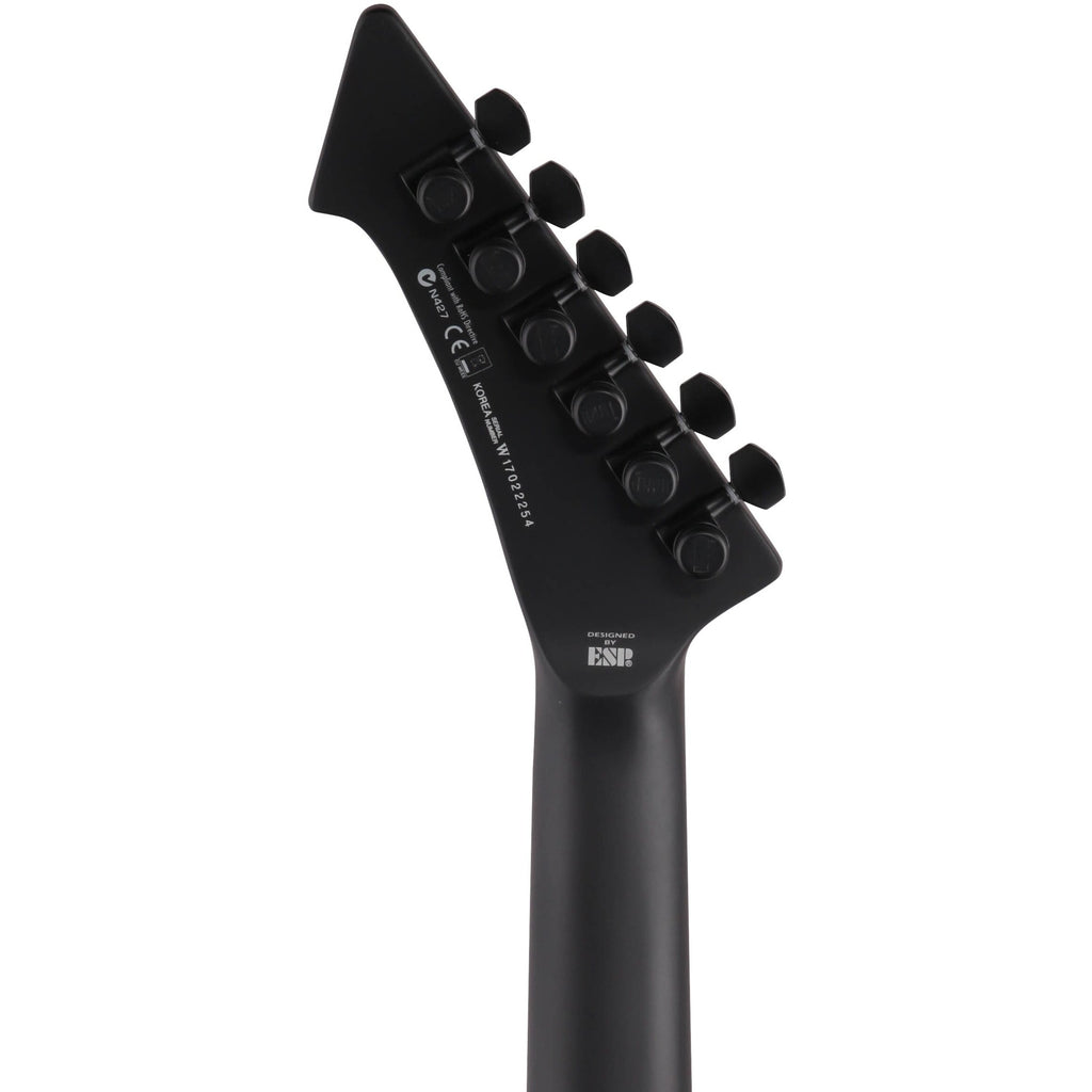 ESP LTD James Hetfield Snakebyte Electric Guitar with Case, Satin Black