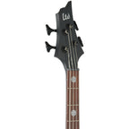 ESP LTD Tom Araya TA204FRX Electric Bass, Black Satin