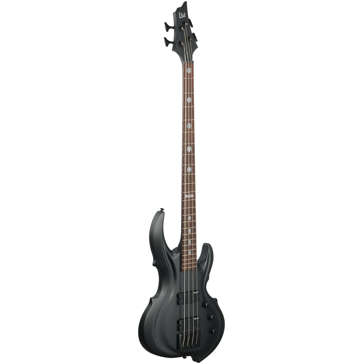 ESP LTD Tom Araya TA204FRX Electric Bass, Black Satin