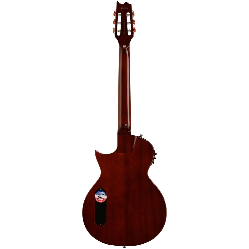 ESP LTD TL-6N Thinline-6 Nylon Classical Acoustic-Electric Guitar, Natural