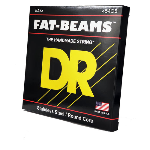 DR Strings FB-45 Fat-Beams Medium Electric Bass Strings, 45-105, Image 2