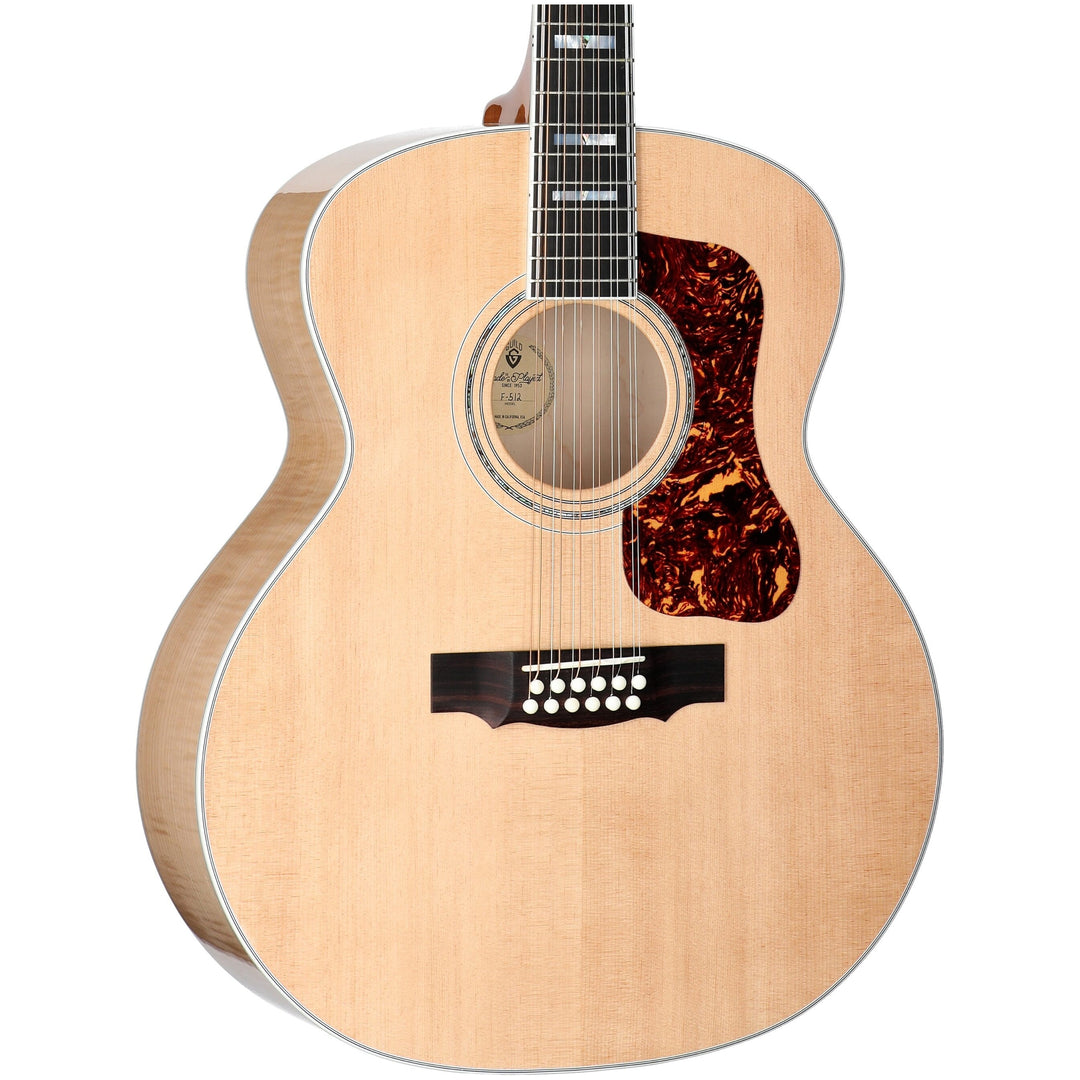 Guild F-512 Maple 12-String Acoustic Guitar - Natural - 3