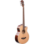 Ibanez AEB105E 5-String Acoustic-Electric Bass, Natural High-Gloss