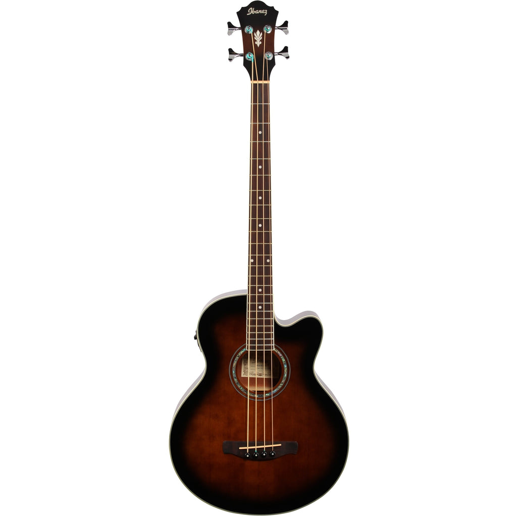 Ibanez AEB10E Acoustic-Electric Bass, Dark Violin Sunburst