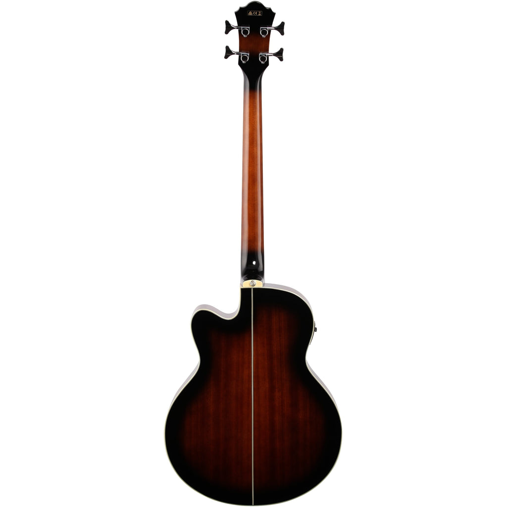 Ibanez AEB10E Acoustic-Electric Bass, Dark Violin Sunburst