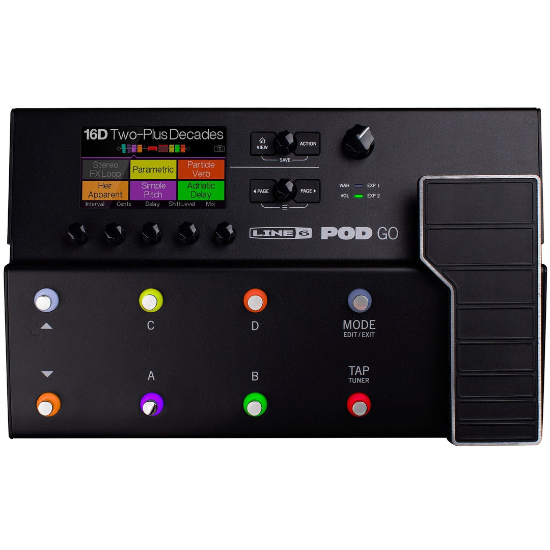 Line 6 POD Go Guitar Effects Processor Pedalboard