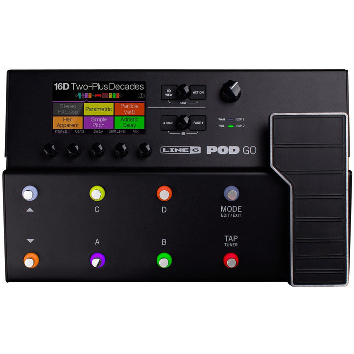 Line 6 POD Go Guitar Effects Processor Pedalboard