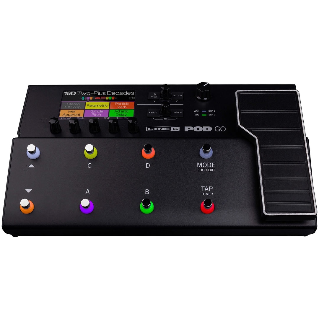 Line 6 POD Go Guitar Effects Processor Pedalboard
