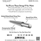DR Strings MH-10 Tite-Fit Medium-Heavy Electric Guitar Strings, 10-50, Image 4