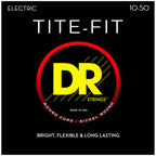 DR Strings MH-10 Tite-Fit Medium-Heavy Electric Guitar Strings, 10-50, Main