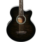 Michael Kelly Dragonfly 4 Fretless Acoustic-Electric Bass Guitar, Smoke Burst