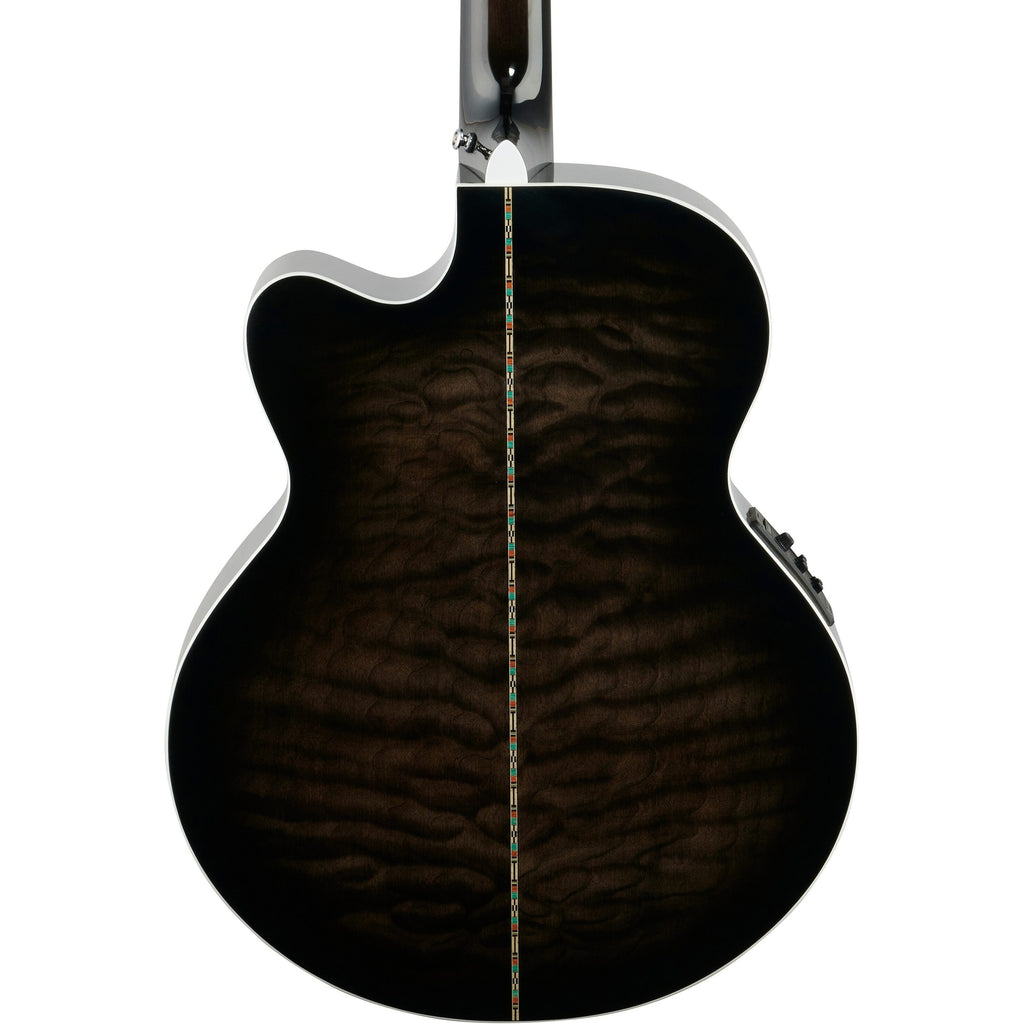 Michael Kelly Dragonfly 4 Fretless Acoustic-Electric Bass Guitar, Smoke Burst