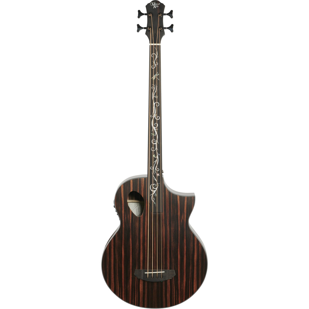 Michael Kelly Dragonfly 4 Port Fretless Acoustic-Electric Bass Guitar, Java