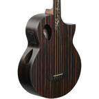 Michael Kelly Dragonfly 4 Port Fretless Acoustic-Electric Bass Guitar, Java