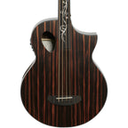 Michael Kelly Dragonfly 4 Port Fretless Acoustic-Electric Bass Guitar, Java