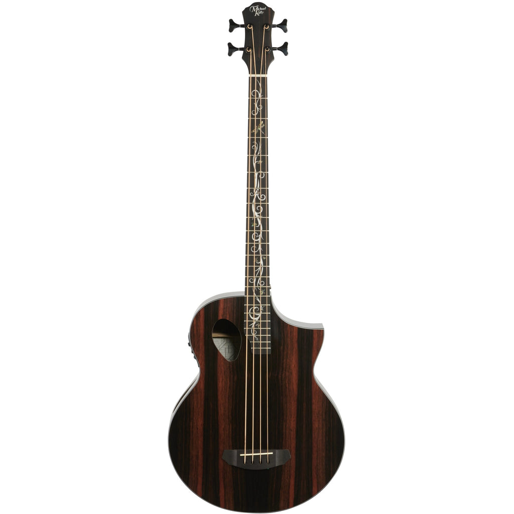 Michael Kelly Dragonfly 4 Port Acoustic-Electric Bass Guitar, Java