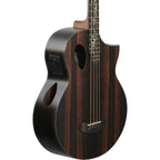 Michael Kelly Dragonfly 4 Port Acoustic-Electric Bass Guitar, Java