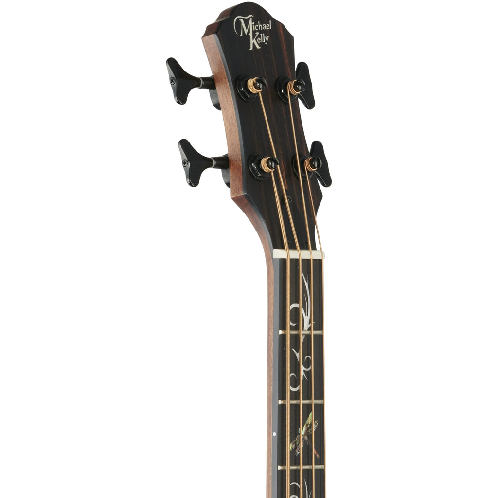 Michael Kelly Dragonfly 4 Port Acoustic-Electric Bass Guitar, Java
