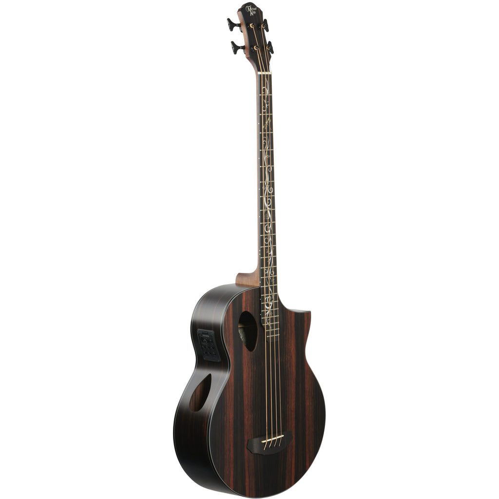 Michael Kelly Dragonfly 4 Port Acoustic-Electric Bass Guitar, Java