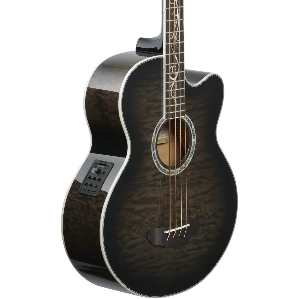 Michael Kelly Dragonfly 4 Acoustic-Electric Bass Guitar, Smoke Burst