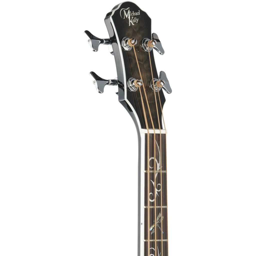 Michael Kelly Dragonfly 4 Acoustic-Electric Bass Guitar, Smoke Burst