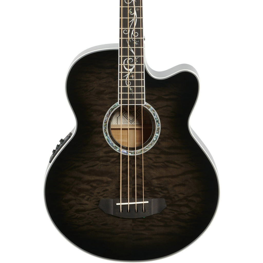 Michael Kelly Dragonfly 4 Acoustic-Electric Bass Guitar, Smoke Burst