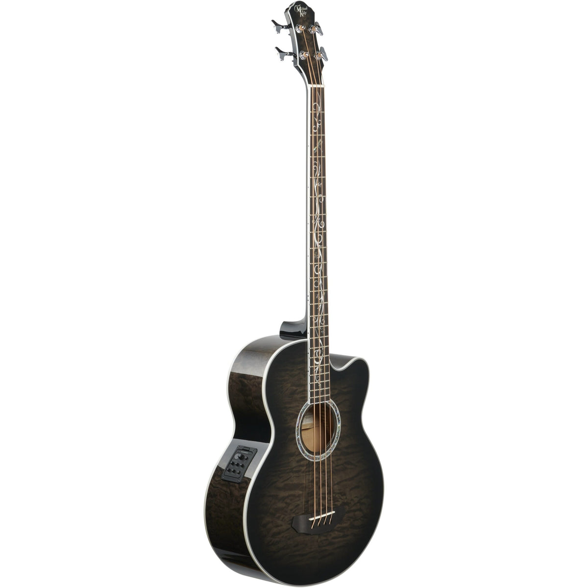 Michael Kelly Dragonfly 4 Acoustic-Electric Bass Guitar, Smoke Burst