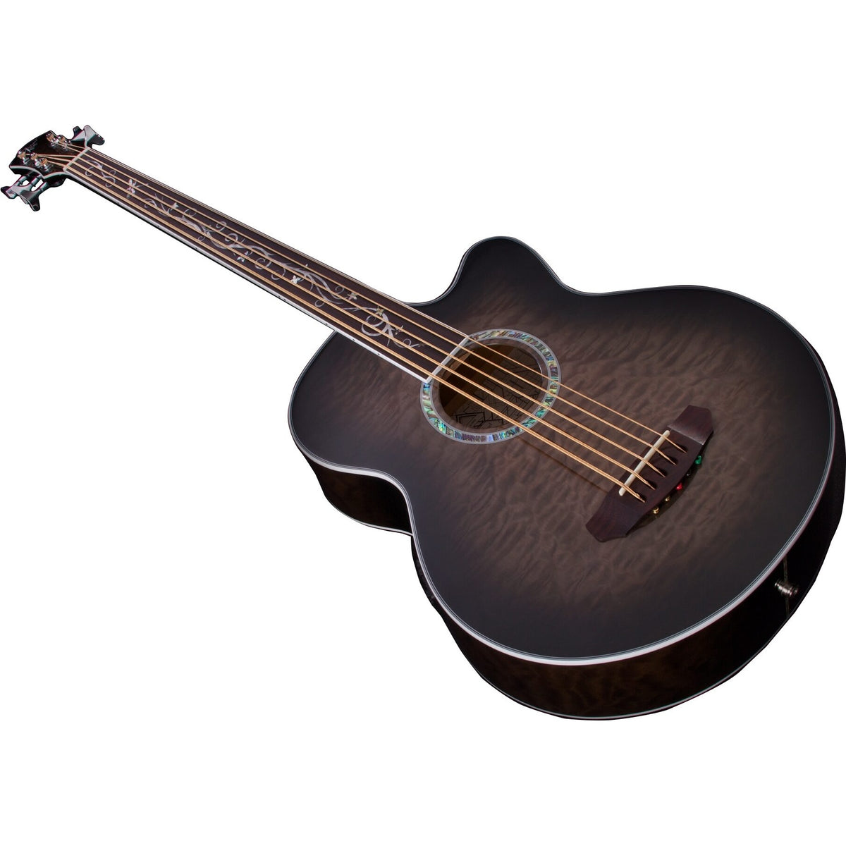 Michael Kelly Dragonfly 5-String Fretless Acoustic-Electric Bass Guitar, Java