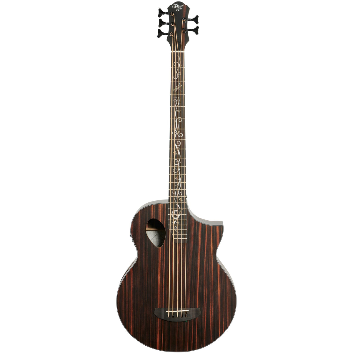 Michael Kelly Dragonfly 5-String Acoustic-Electric Bass Guitar, Java
