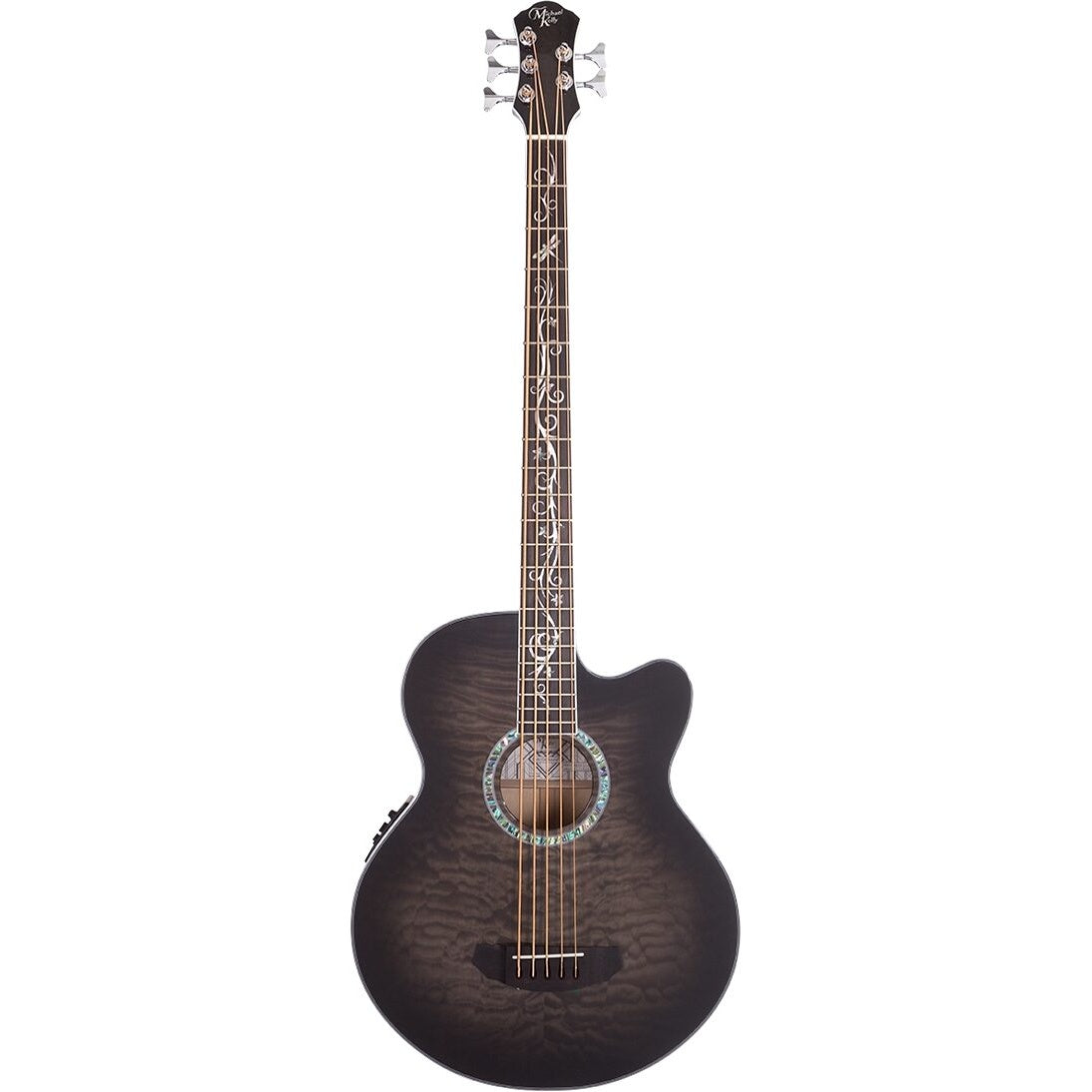 Michael Kelly Dragonfly 5-String Acoustic-Electric Bass Guitar, Smoke Burst