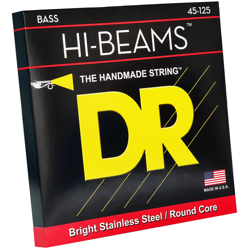 DR Strings MR5-45 Hi-Beam 5-String Medium Electric Bass Strings, 45-125, Image 3