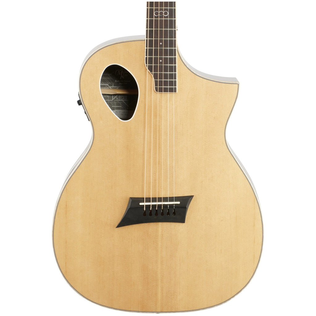 Michael Kelly Triad Port Acoustic-Electric Guitar, Natural, with Gig Bag