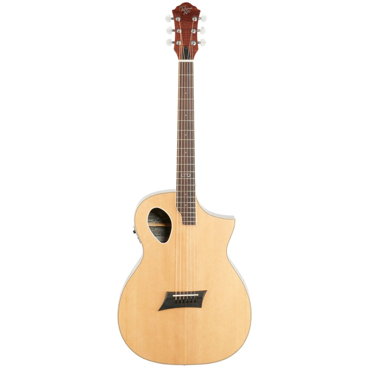 Michael Kelly Triad Port Acoustic-Electric Guitar, Natural, with Hard Case