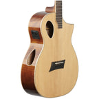 Michael Kelly Triad Port Acoustic-Electric Guitar, Natural, with Gig Bag